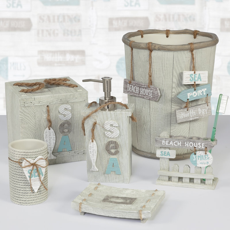 Highland Dunes Driftwood 6 Piece Bathroom Accessory Set & Reviews Wayfair